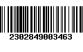 Código de Barras 2302849003463