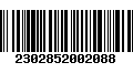 Código de Barras 2302852002088