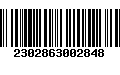 Código de Barras 2302863002848