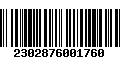 Código de Barras 2302876001760