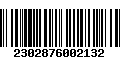 Código de Barras 2302876002132