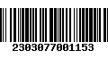 Código de Barras 2303077001153