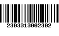 Código de Barras 2303313002302