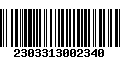 Código de Barras 2303313002340