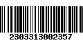 Código de Barras 2303313002357