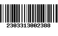 Código de Barras 2303313002388