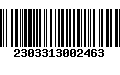 Código de Barras 2303313002463