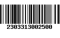 Código de Barras 2303313002500