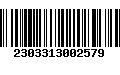 Código de Barras 2303313002579