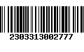 Código de Barras 2303313002777