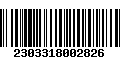 Código de Barras 2303318002826