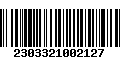 Código de Barras 2303321002127