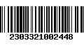 Código de Barras 2303321002448