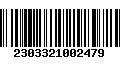 Código de Barras 2303321002479