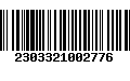 Código de Barras 2303321002776