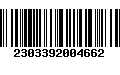 Código de Barras 2303392004662