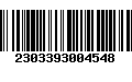 Código de Barras 2303393004548