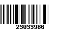 Código de Barras 23033986