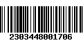 Código de Barras 2303448001706