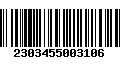 Código de Barras 2303455003106