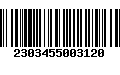 Código de Barras 2303455003120