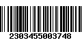 Código de Barras 2303455003748