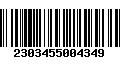 Código de Barras 2303455004349