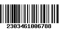 Código de Barras 2303461006788