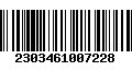 Código de Barras 2303461007228