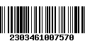 Código de Barras 2303461007570