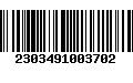 Código de Barras 2303491003702