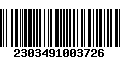 Código de Barras 2303491003726