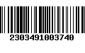 Código de Barras 2303491003740