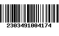 Código de Barras 2303491004174