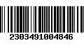 Código de Barras 2303491004846