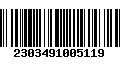 Código de Barras 2303491005119