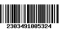 Código de Barras 2303491005324