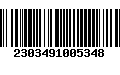 Código de Barras 2303491005348