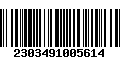 Código de Barras 2303491005614