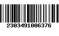 Código de Barras 2303491006376