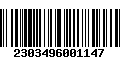 Código de Barras 2303496001147