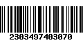 Código de Barras 2303497403070