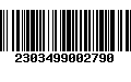 Código de Barras 2303499002790