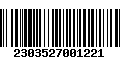 Código de Barras 2303527001221