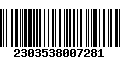 Código de Barras 2303538007281