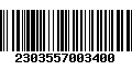 Código de Barras 2303557003400