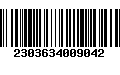 Código de Barras 2303634009042