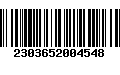 Código de Barras 2303652004548