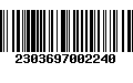 Código de Barras 2303697002240