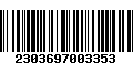 Código de Barras 2303697003353